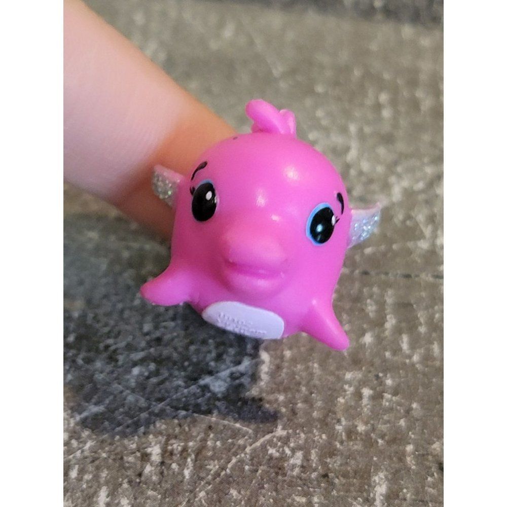 SML dolphin pink glitter winged angel doll‎ accessory toy figure